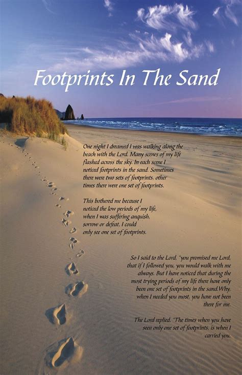 Printable Footprints In The Sand Poem Printable Kids Entertainment