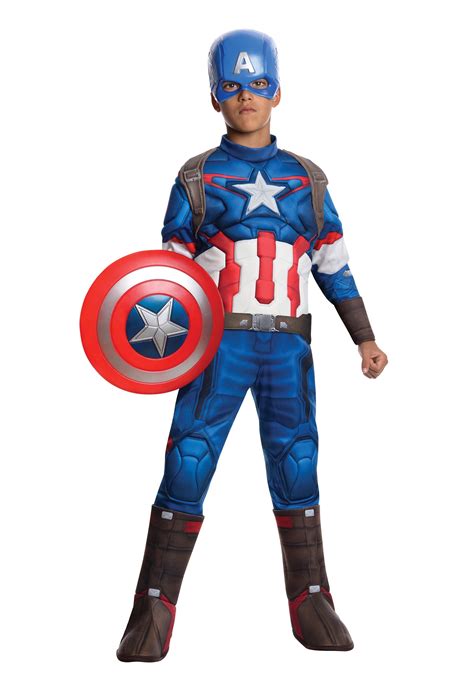 Child Avengers 2 Deluxe Captain America Costume