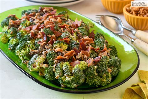 Ensalada Cremosa De Brócoli Con Beicon Receta De Cocina Fácil