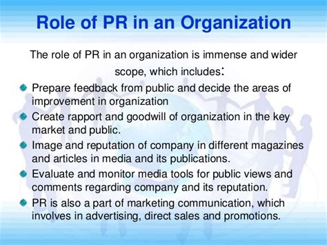 While public relations can be useful for many different types of clients who work in many different types of industries and professional fields, when a client approaches a pr we're going to look at four main functions of public relations, which cover some of the most common pr efforts and scenarios. The Role of Public Relations in an Organization