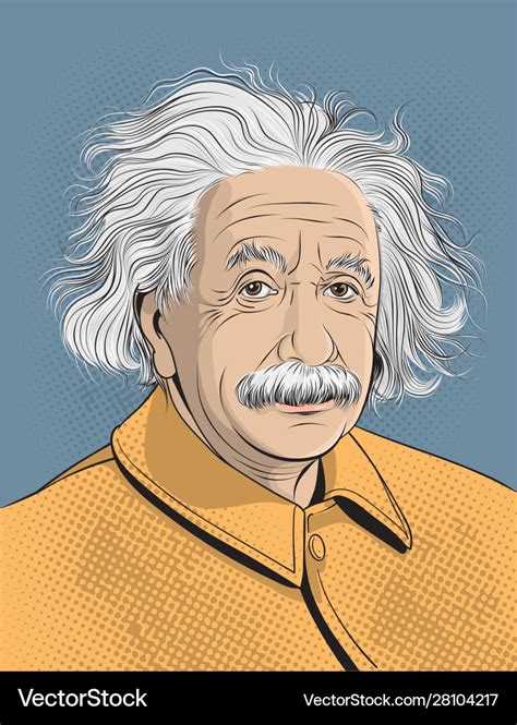 Albert Einstein Portrait Royalty Free Vector Image