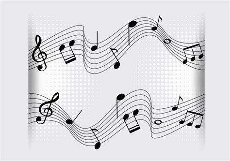 Projeto De Plano De Fundo Com Notas Musicais Em Escalas Download Vetores Gratis Desenhos De