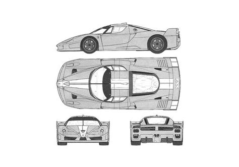 Download Drawing Ferrari Fxx Coupe 2006 In Ai Pdf Png Svg Formats