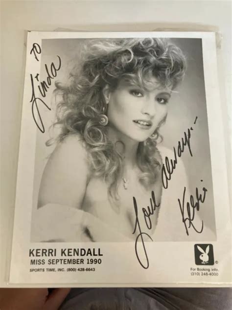 Kerri Kendall Signed Playboy Playmate Miss September Headshot