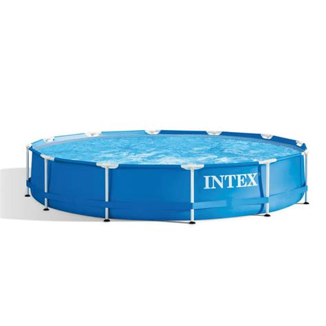 Intex 12 X 30 Metal Frame Set Swimming Pool With 530 Gph Filter Pump