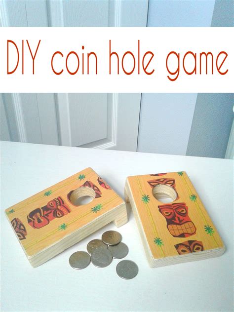 Diy Coin Hole Game Like Corn Hole But A Mini Version And With