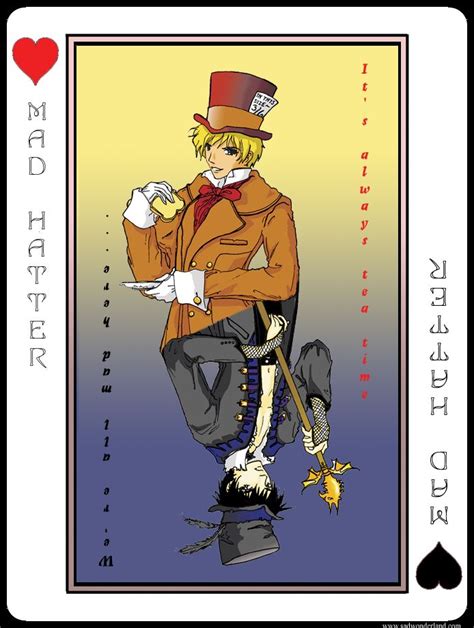Mad Hatter In Cards By Sadwonderland On Deviantart Mad Hatter Cards Hatter