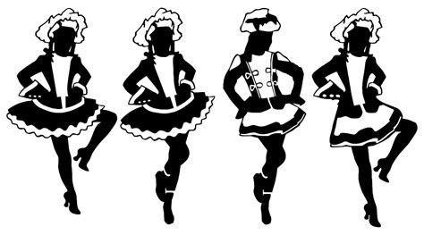 Onlinelabels Clip Art Vintage Costumes Dancing Women