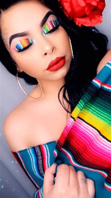 maquillaje inspirado en telas mexicanas 🇲🇽 mexican makeup gold makeup looks makeup for green