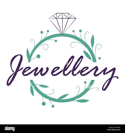 Jewelry Logo Design In Organic Style Stock Vector Image And Art Alamy