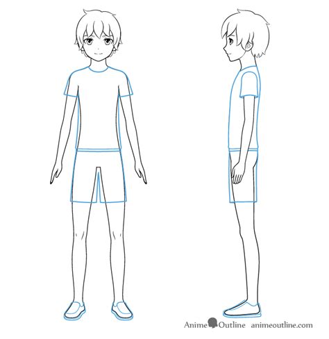 Anime Boy Body Sketch Step By Step Drawing The Human Body Has Many