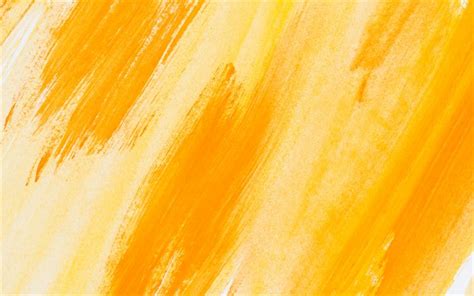 Download Wallpapers Orange Paint Texture Paint Strokes Orange
