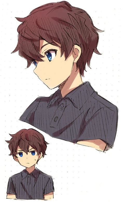 Anime Boy Short Hair ~ Shorts Boys Grey Preppy Fourteen Boy Teen Teens