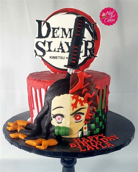 Natjustcakes On Twitter Demon Slayer Kimetsu No Yaiba Cake 🩸🎂