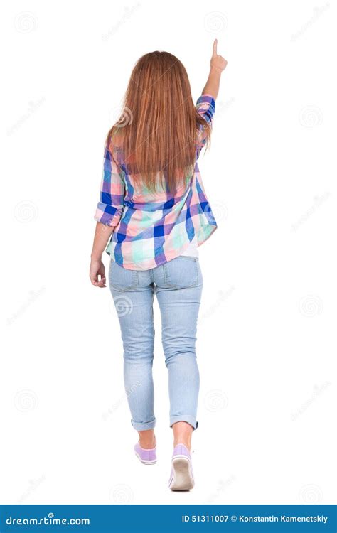 Back View Of Walking Woman Stock Image Image Of Curiosity 51311007