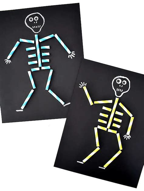 31 Fun Skeleton Crafts For Kids To Make Easy Halloween A Crafty Life