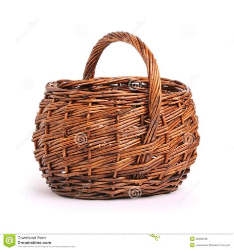 Wicker Basket Stock Photo Image Of Osier Handicraft 20398448