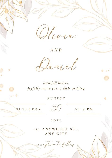 Wedding Invitation Cards Templates