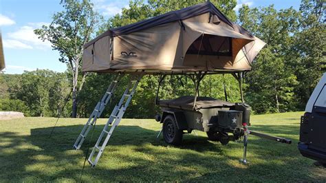 Cvt Tent Trailer And Xventure Xv2 Overland Military Grade Trailer With A