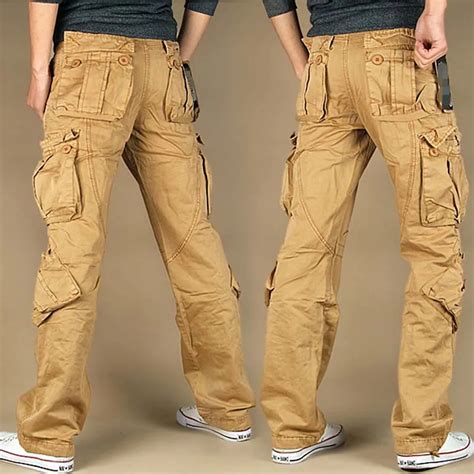 Buy Men Long Pants With Pocket Cotton Joggers Casual