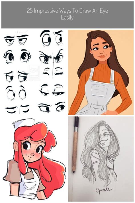 Impressive Ways To Draw An Eye Easily Cartoon Drawings 25 Impressive