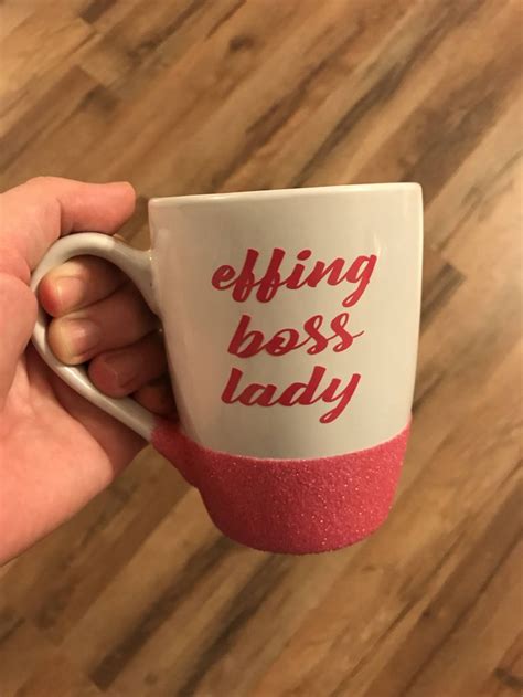 Effing Boss Lady Glitter Dipped Coffee Mug Boss Lady Boss Babe Boss Mom Boss Cute Mug