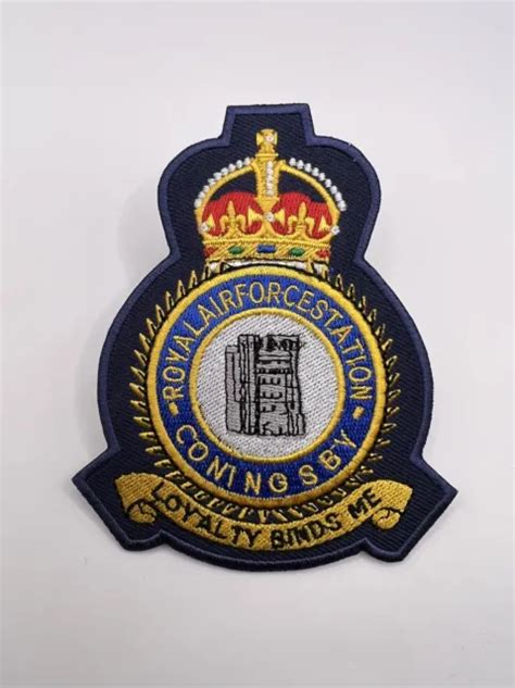 Kings Crown Raf Coningsby Station Badge Royal Air Force Squadron Patches Picclick Uk