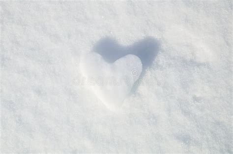Ice Heart On A Snow Background Stock Photo Image Of Cold Female