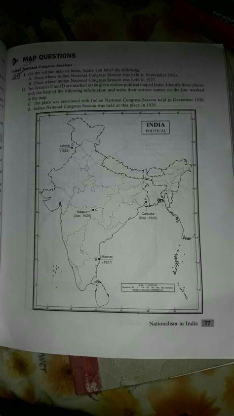 Important Map Questions From Social Science Class For Board Exam
