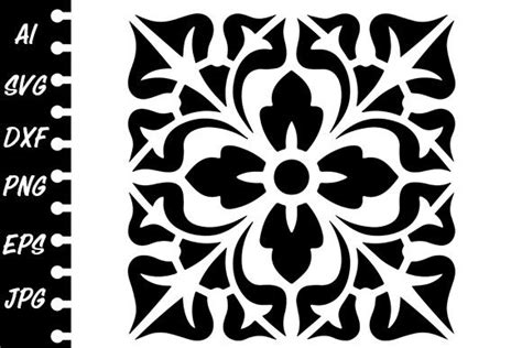 6 Stencil Tile Svg Designs And Graphics