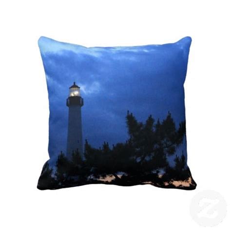 Cape May Lighthouse At Sunset 2 Pillow Zazzle Cape May Lighthouse