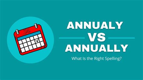 Annualy Vs Annually What Is The Correct Spelling Capitalize My Title