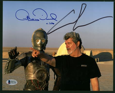 Lot Detail Star Wars George Lucas And Anthony Daniels Dual Signed 8 X