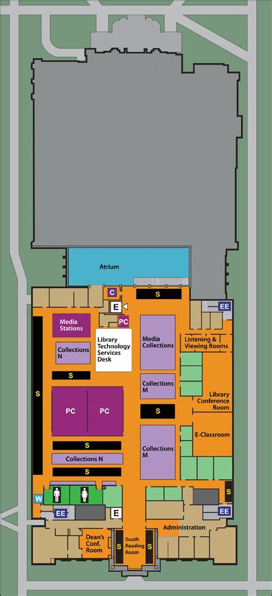 Eastern Illinois University Map Of Booth Library