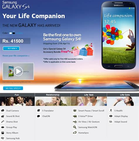 Samsung Galaxy S4 Price In India Availability Where To Buy Released