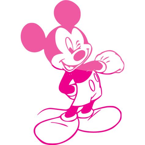 Web 2 Deep Pink Mickey Mouse 8 Icon Free Web 2 Deep Pink Mickey Mouse