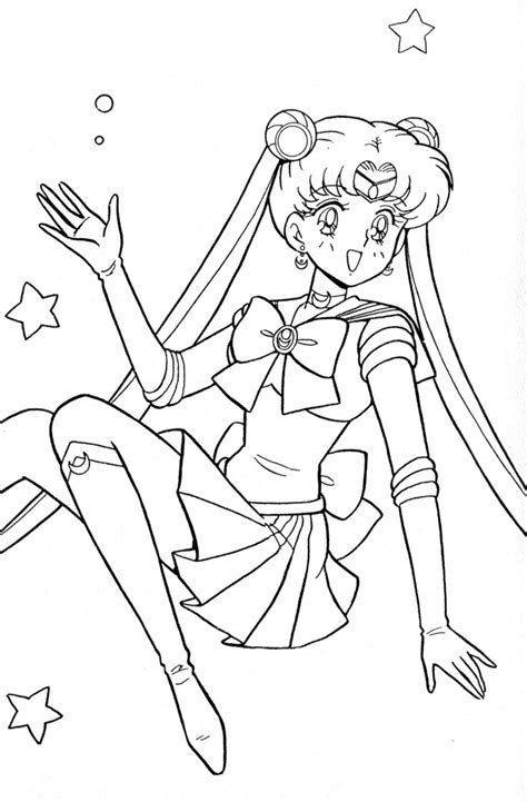 Sailor Moon Coloring Book Xeelha Libro De Colores Dibujos Hípster