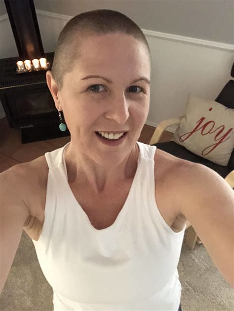 Carol Shaves Her Head Head Shave Fundraising Story Acrf