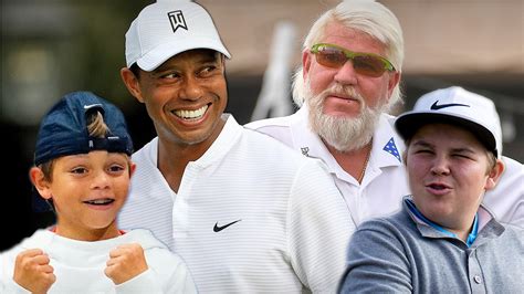 Tiger Woods Year Old Son To Battle John Daly His Son In Epic