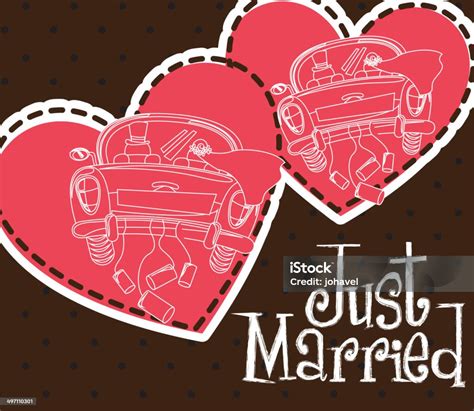 Just Married Stock Illustration Download Image Now Beauty Car Cheerful Istock
