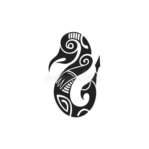 Polynesian Tattoo Indigenous Primitive Art Stock Vector Illustration