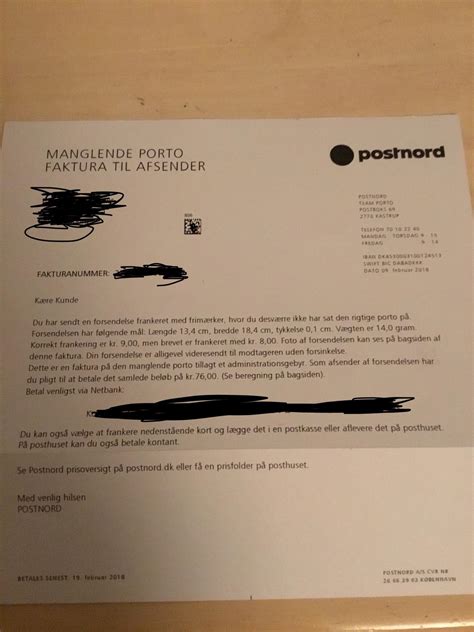 Jeg Sendte Et Brev Hvor Jeg Manglede 1 Kr På Kuverten Nu Vil Postnord