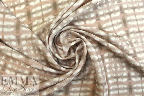 CA designer egdy grid neutrals silk crepe de chine from ...
