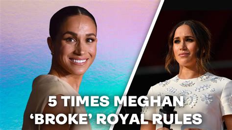 5 Times Meghan Markle ‘broke Royal Traditions And Protocols Youtube
