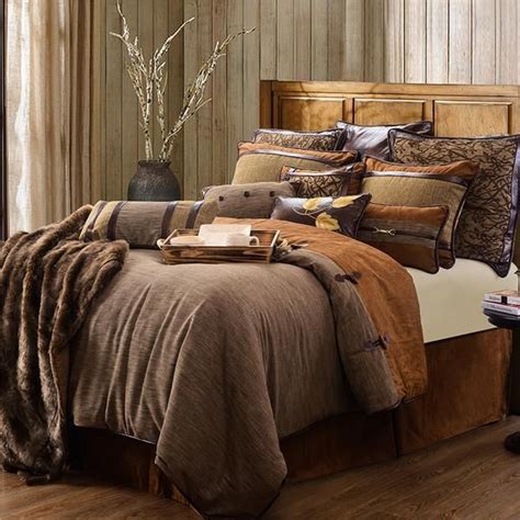 Highland Lodge Comforter Set Rustic Bedding Sets Lodge Bedroom