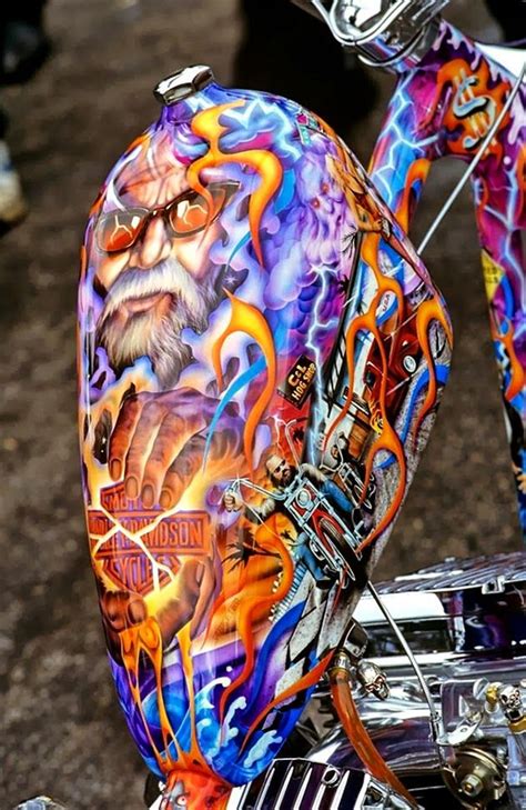 Find the perfect motorcycle gas tank stock illustrations from getty images. Old School Harley Gas Tank | Custom paint motorcycle ...