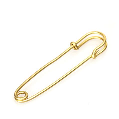 Hight Quality Wholesale 70mm Jumbo Giant Safety Pin Brooch Gold Metal