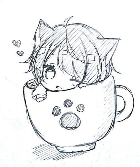 Dibujos De Anime Dibujos Anime Chibi Chibi Anime Chibi Cat Anime Cat