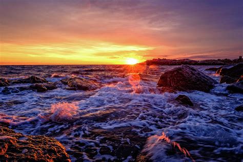 Maine Coast Sunrise Photograph By Jeff Sinon