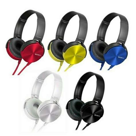 【oso】sony Xb450 Extra Bass Stereo Over The Ear Headphones With Mic